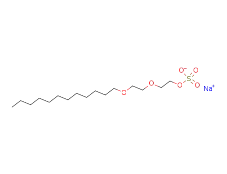 Molecular Structure of 3088-31-1 (Sodium 2-(2-dodecyloxyethoxy)ethyl sulphate)