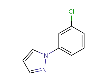 Molecular Structure of 57211-65-1 (1H-Pyrazole, 1-(3-chlorophenyl)-)