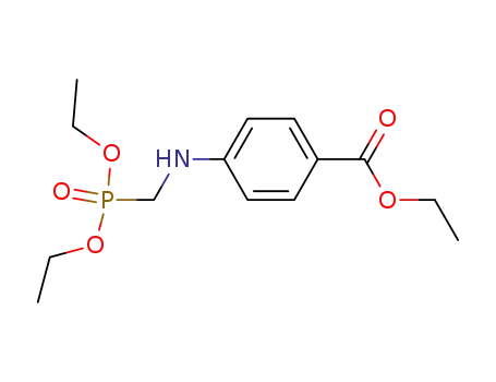 Molecular Structure of 114416-19-2 (ethyl 4-{[(diethoxyphosphoryl)methyl]amino}benzoate)