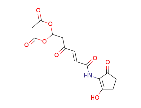 2-6'-acetoxy-6'-formyloxy-4'-oxo-2'-hexenamido-3-hydroxy-2-cyclopenten-1-one
