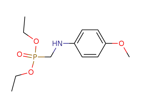 Molecular Structure of 81439-58-9 (Phosphonic acid, [[(4-methoxyphenyl)amino]methyl]-, diethyl ester)