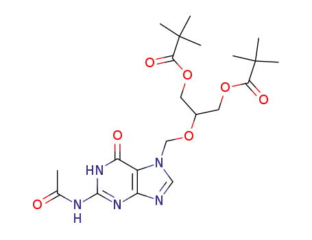 2,2-Dimethyl-propionic acid 2-(2-acetylamino-6-oxo-1,6-dihydro-purin-7-ylmethoxy)-3-(2,2-dimethyl-propionyloxy)-propyl ester