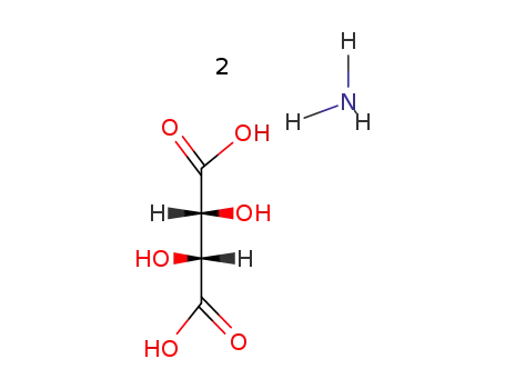 Molecular Structure of 3164-29-2 (Ammonium L-tartrate)