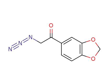 Molecular Structure of 102831-07-2 (2-Azido-1-(1,3-benzodioxol-5-yl)ethanone)