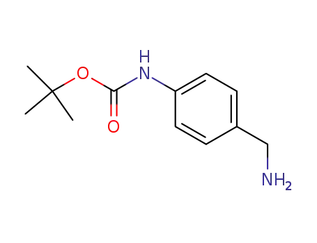 Molecular Structure of 220298-96-4 (tert-Butyl N-[4-(aminomethyl)phenyl]carbamate)