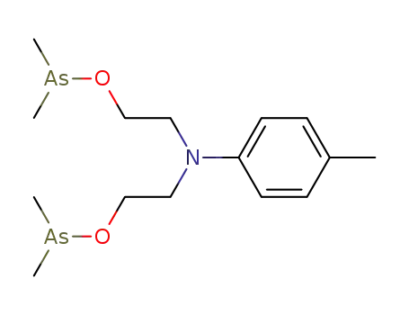 Dimethylarsinigsaeure-(3-p-tolyl-3-aza-pentan-1,5-diyl)ester