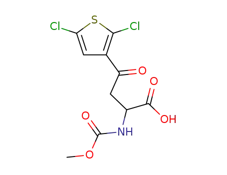 4-(2,5-dichlorothiophen-3-yl)-2-methoxycarbonylamino-4-oxobutanoic acid