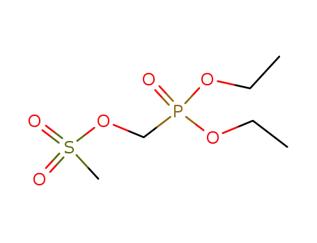 Molecular Structure of 114108-84-8 (Diethyl(methanesulfonyloxymethyl)phosphonate, 97 %)