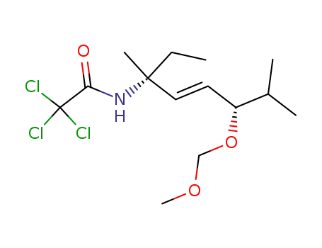 2,2,2-Trichloro-N-((E)-(1R,4S)-1-ethyl-4-methoxymethoxy-1,5-dimethyl-hex-2-enyl)-acetamide