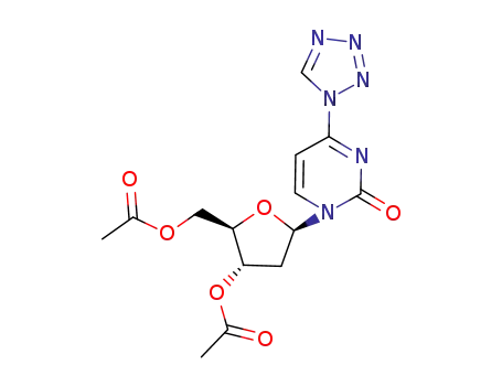 Acetic acid (2R,3S,5R)-2-acetoxymethyl-5-(2-oxo-4-tetrazol-1-yl-2H-pyrimidin-1-yl)-tetrahydro-furan-3-yl ester