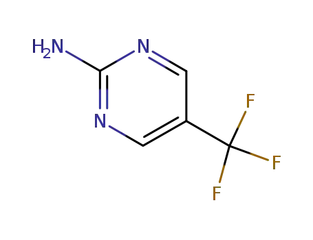 Molecular Structure of 69034-08-8 (2-Pyrimidinamine, 5-(trifluoromethyl)- (9CI))
