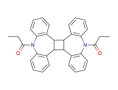 9,18-dipropionyl-4b,4c,9,13b,13c,18-hexahydro-tetrabenzo[b,f,b',f']cyclobuta[1,2-d;3,4-d']bisazepine