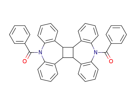 9,18-dibenzoyl-4b,4c,9,13b,13c,18-hexahydro-tetrabenzo[b,f,b',f']cyclobuta[1,2-d;3,4-d']bisazepine
