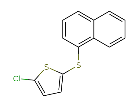 2-Chloro-5-(1-naphthylthio)thiophene