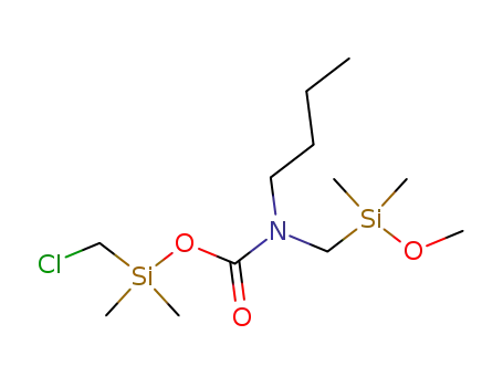 (chloromethyl)dimethylsilyl N-butyl-N-(methoxydimethylsilylmethyl)carbamate