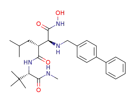 2-[(biphenyl-4-ylmethyl)-amino]-N4-(2,2-dimethyl-1-methylcarbamoyl-propyl)-N1-hydroxy-3-isobutyl-succinamide