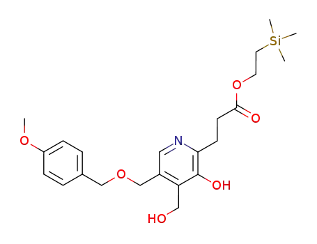 3-[3-hydroxy-4-hydroxymethyl-5-(4-methoxy-benzyloxymethyl)-pyridin-2-yl]-propionic acid 2-trimethylsilanyl-ethyl ester