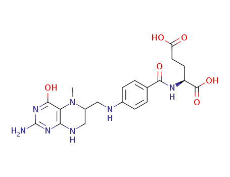 N-[4-[[(2-amino-1,4,5,6,7,8,-hexahydro-4-oxo-5-methyl-6-pteridinyl)methyl]amino]benzoyl]-L-glutamate