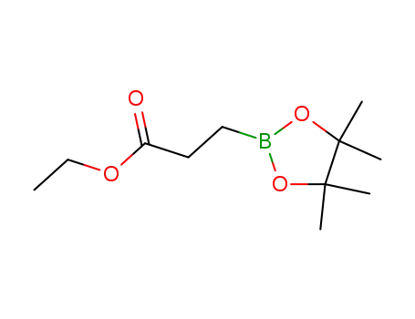 Molecular Structure of 302577-73-7 (Ethyl 3-(4,4,5,5-tetramethyl-[1,3,2]dioxaborolan-2-yl) propionate)