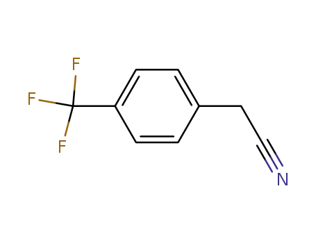 Molecular Structure of 2338-75-2 (4-(Trifluoromethyl)phenylacetonitrile)