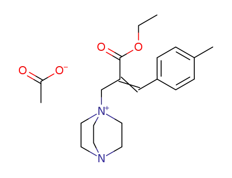 1-(2-ethoxycarbonyl-3-p-tolyl-allyl)-4-aza-1-azonia-bicyclo[2.2.2]octane; acetate