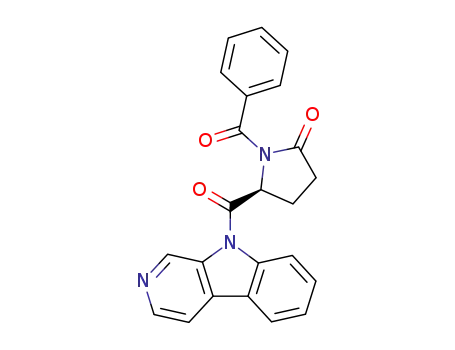 9-[N-(benzoyl)-(S)-pyroglutamyl]-β-carboline
