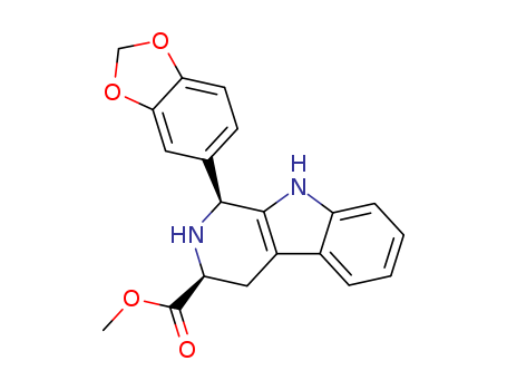 1H-Pyrido[3,4-b]indole-3-carboxylic acid,
1-(1,3-benzodioxol-5-yl)-2,3,4,9-tetrahydro-, methyl ester, (1S,3S)-