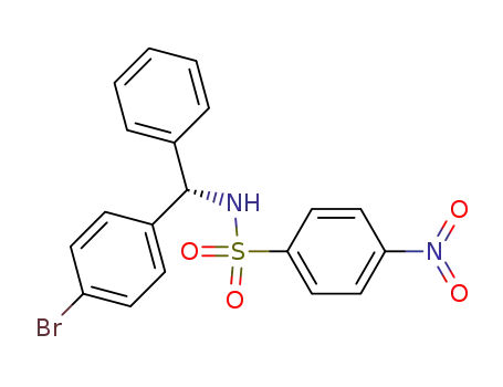 Molecular Structure of 840529-67-1 (Benzenesulfonamide, N-[(S)-(4-bromophenyl)phenylmethyl]-4-nitro-)
