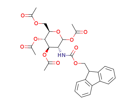 Acetic acid (3R,4R,5S,6R)-2,5-diacetoxy-6-acetoxymethyl-3-(9H-fluoren-9-ylmethoxycarbonylamino)-tetrahydro-pyran-4-yl ester