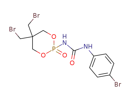 1-(5,5-bis-bromomethyl-2-oxo-2λ5-[1,3,2]dioxaphosphinan-2-yl)-3-(4-bromo-phenyl)-urea