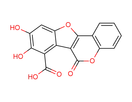 3,4-dihydroxy-6-oxo-6H-benzofuro[3,2-c][1]benzopyron-5-carboxylic acid