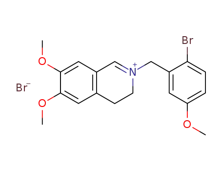 2-(2-bromo-5-methoxybenzyl)-3,4-dihydro-6,7-dimethoxyisoquinolinium bromide