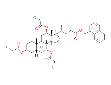 1-naphthylmethyl 3α,7α,12α-tris(chloroacetyloxy)-5β-cholan-24-oate