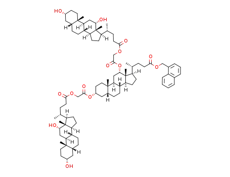 4-(3,12-bis-{[4-(3,12-dihydroxy-10,13-dimethyl-hexadecahydro-cyclopenta[a]phenanthren-17-yl)-pentanoyloxy]-acetoxy}-10,13-dimethyl-hexadecahydro-cyclopenta[a]phenanthren-17-yl)-pentanoic acid naphthalen-1-ylmethyl ester