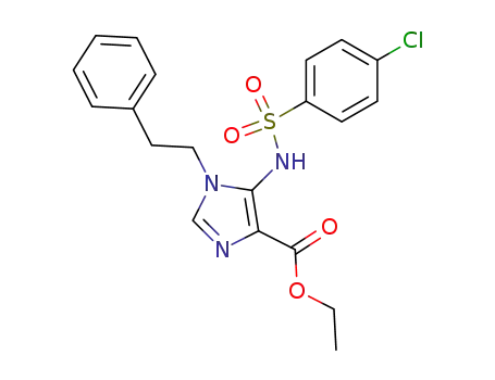 5-(4-chloro-benzenesulfonylamino)-1-phenethyl-1H-imidazole-4-carboxylic acid ethyl ester