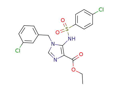 5-(4-chloro-benzenesulfonylamino)-1-(3-chloro-benzyl)-1H-imidazole-4-carboxylic acid ethyl ester