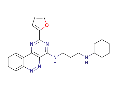N-cyclohexyl-N'-[2-(2-furyl)pyrimido[5,4-c]cinnolin-4-yl]propane-1,3-diamine