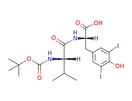(S)-2-((S)-2-tert-Butoxycarbonylamino-3-methyl-butyrylamino)-3-(4-hydroxy-3,5-diiodo-phenyl)-propionic acid