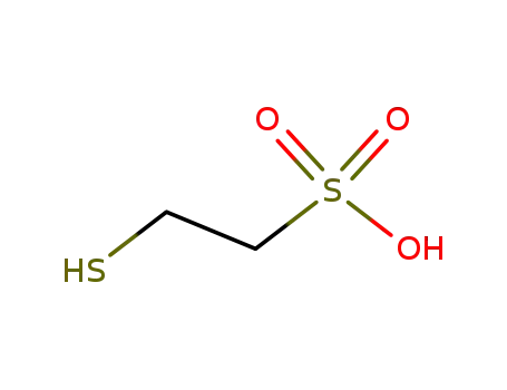 Molecular Structure of 3375-50-6 (2-Mercaptoethanesulfonic acid)