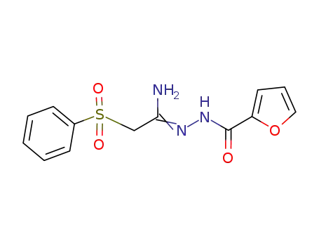 furan-2-carboxylic acid (1-amino-2-benzenesulfonylethylidene)hydrazide