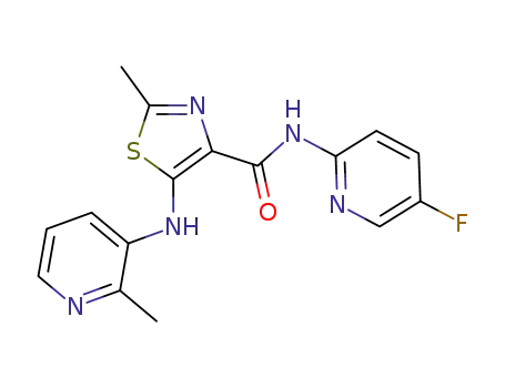 2-Methyl-5-(2-methyl-pyridin-3-ylamino)-thiazole-4-carboxylic acid (5-fluoro-pyridin-2-yl)-amide