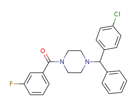 {4-[(4-chlorophenyl)phenylmethyl]piperazin-1-yl}-(3-fluorophenyl)methanone
