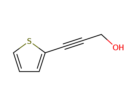 Molecular Structure of 1194-13-4 (2-Propyn-1-ol, 3-(2-thienyl)-)
