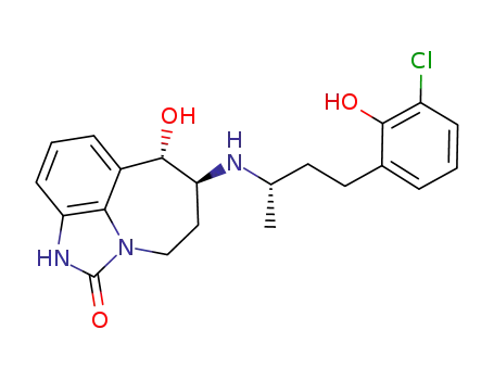 (6S,7S)-6-{[(S)-3-(3-chloro-2-hydroxyphenyl)-1-methylpropyl]amino}-7-hydroxy-4,5,6,7-tetrahydroimidazo[4,5,1-jk][1]benzazepin-2(1H)-one