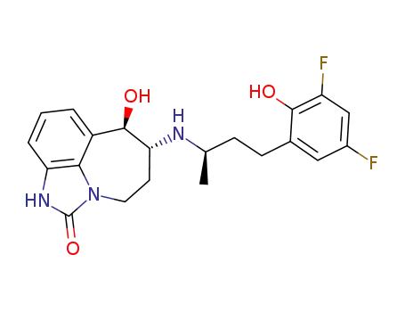 (6R,7R)-6-{[(R)-3-(3,5-difluoro-2-hydroxyphenyl)-1-methylpropyl]amino}-7-hydroxy-4,5,6,7-tetrahydroimidazo[4,5,1-jk][1]benzazepin-2(1H)-one