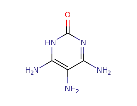 Molecular Structure of 22715-34-0 (2(1H)-PyriMidinone, 4,5,6-triaMino-)
