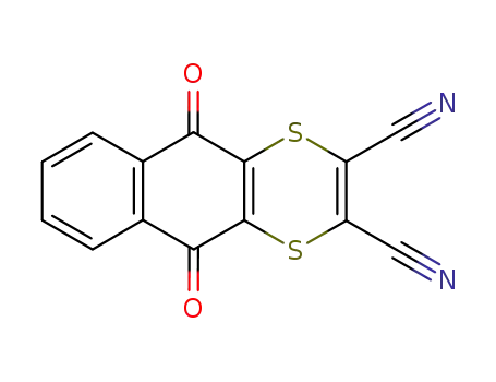 Molecular Structure of 3347-22-6 (Dithiaanthraquinone-2,3-dinitrile)