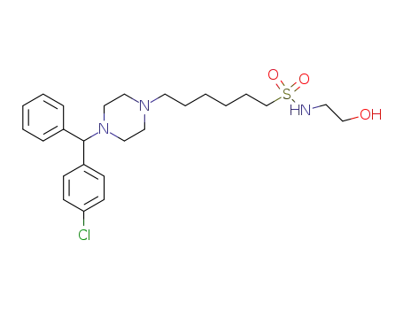 N-(2-hydroxyethyl)-6-[4-[(4-chlorophenyl)phenylmethyl]-1-piperazinyl]hexanesulfonamide