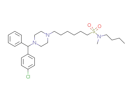 N-n-butyl-N-methyl-6-[4-[(4-chlorophenyl)phenylmethyl]-1-piperazinyl]hexanesulfonamide
