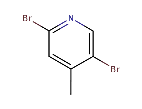 Molecular Structure of 3430-26-0 (2,5-Dibromo-4-methylpyridine)